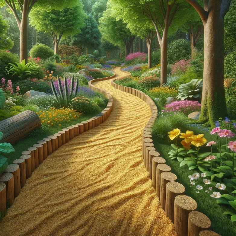 Use stump mulch to create natural-looking garden paths. – It cushions foot traffic, suppresses weeds, and gives a rustic aesthetic. – Works well in informal landscapes or woodland gardens.