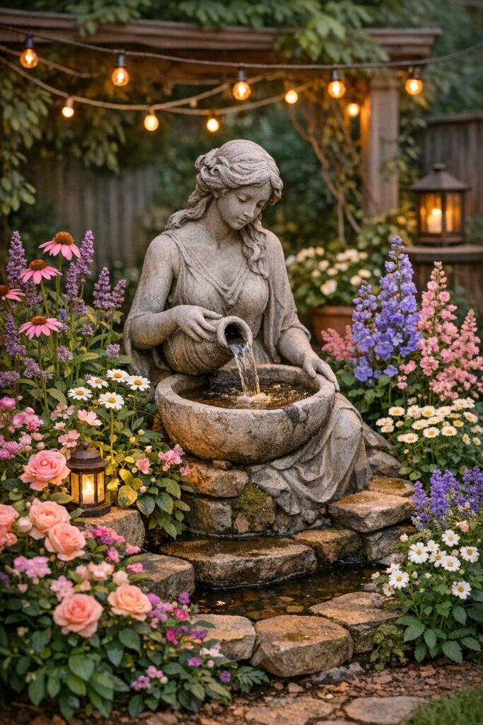 Choose a Sculpture That Fits the Space. Scale matters. A small sculpture can look lost in a wide yard, while an oversized piece can overwhelm a cozy garden. Consider: