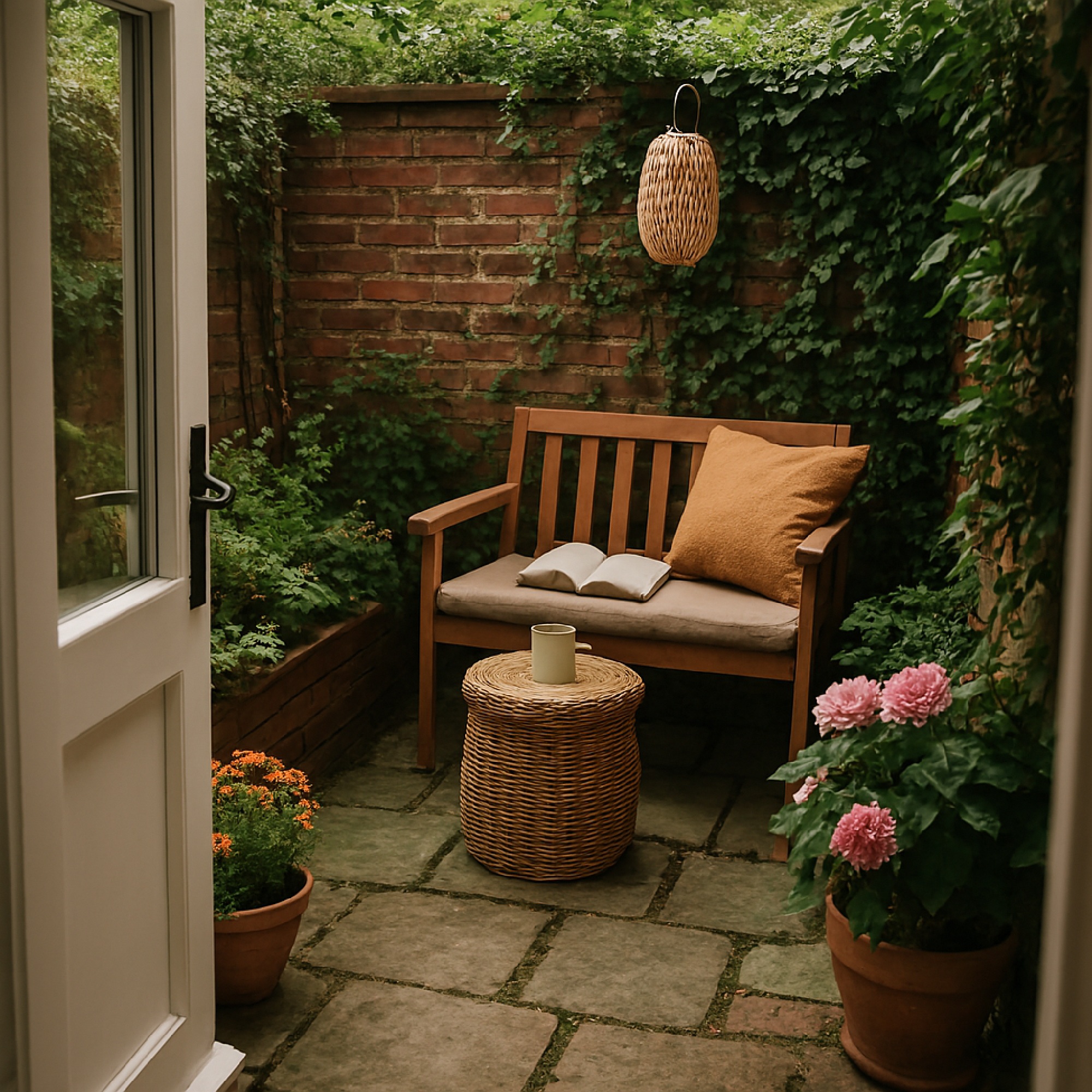 Tips for Designing a Cozy, Small Outdoor Space. A small courtyard becomes instantly cozier when you treat it like a tiny outdoor room — warm, layered, and intentional.