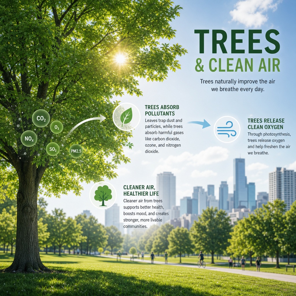 Trees do far more than shape the look of a property — they actively clean, cool, and refresh the air we breathe every day. Whether you live in a busy neighborhood or a quiet suburban street, the trees on and around your property play a powerful role in creating a healthier environment for you and your neighbors.