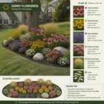 Design plan for a flowerbed following stump grinding next to the house.